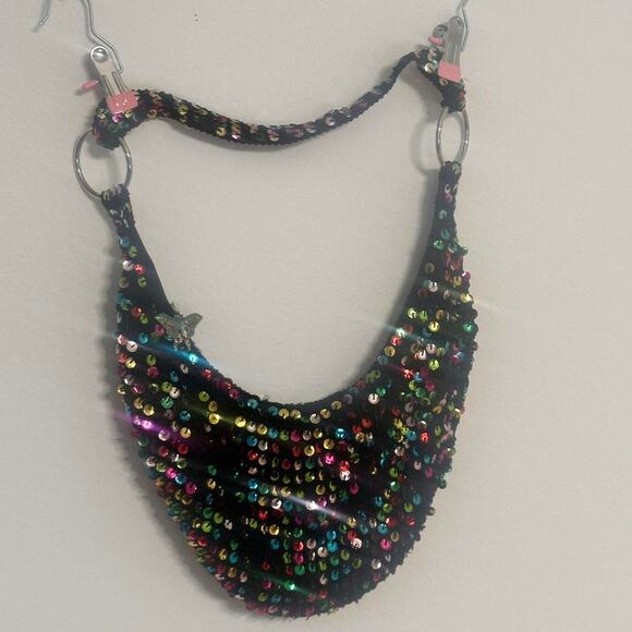 Apt 9 Fairy Core Vintage Sling On The Shoulder Y2K Sequin Purse - Picture 4 of 4